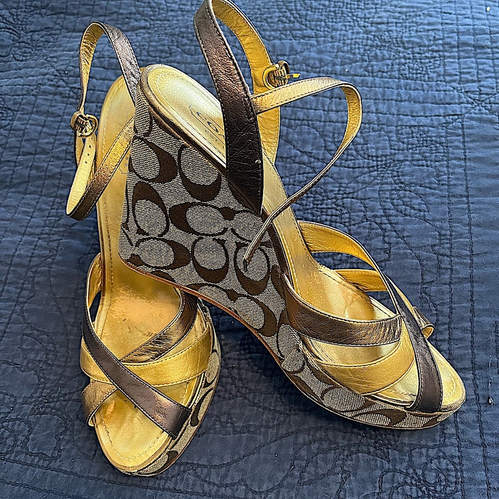 Sharp Coach Wedge Heels like new condition.